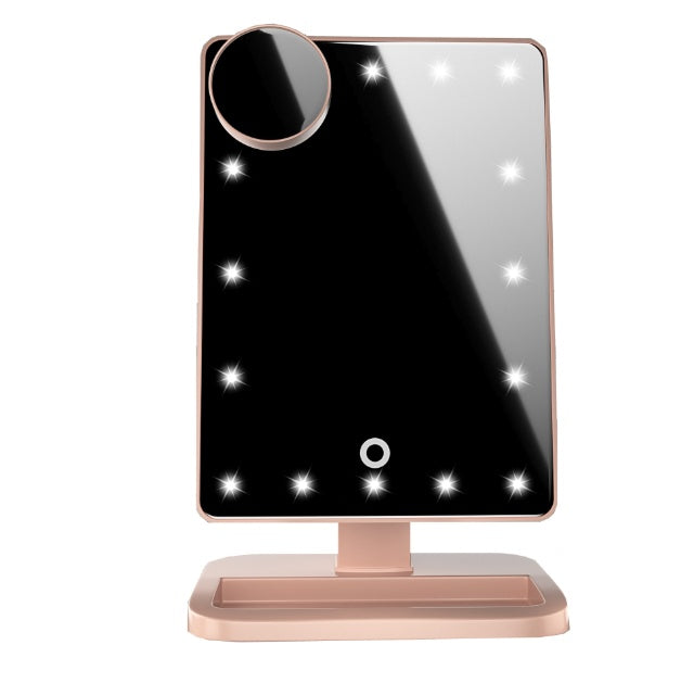 LED Makeup Mirror with Bluetooth Speaker Glow